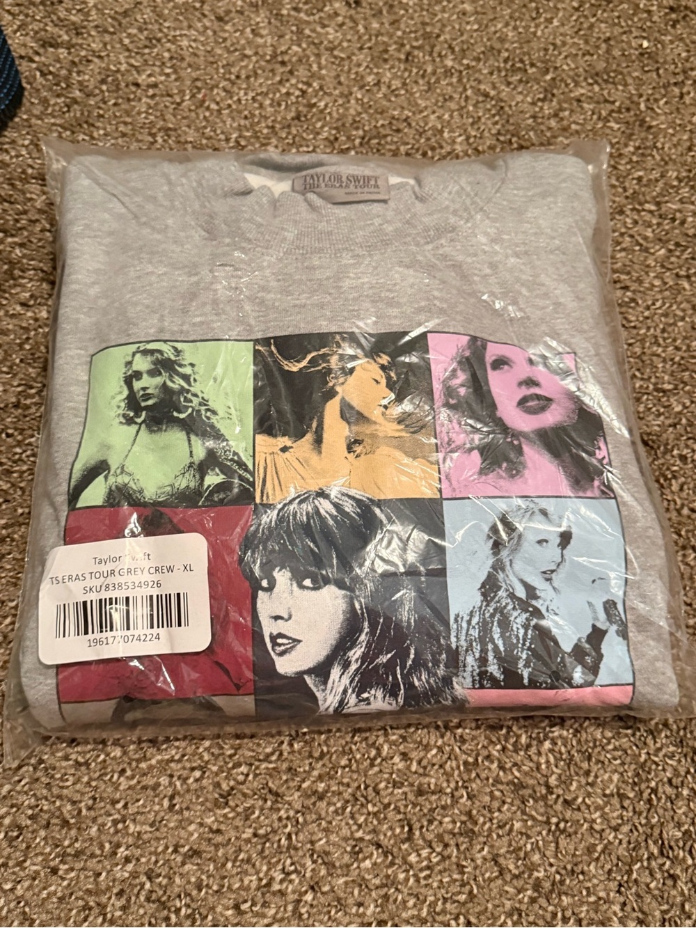 Taylor Swift The Eras Tour Heather Gray Crewneck